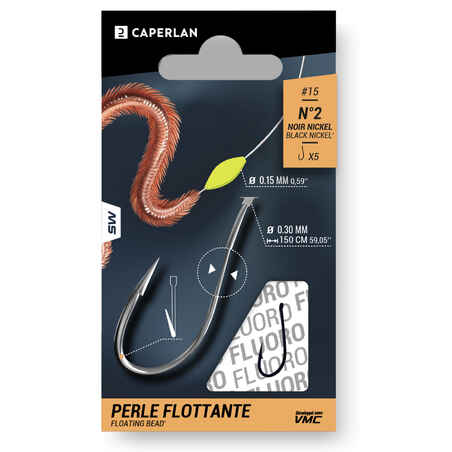 Stainless-steel eyed hooks to line sea fishing SN FLOATING BEAD