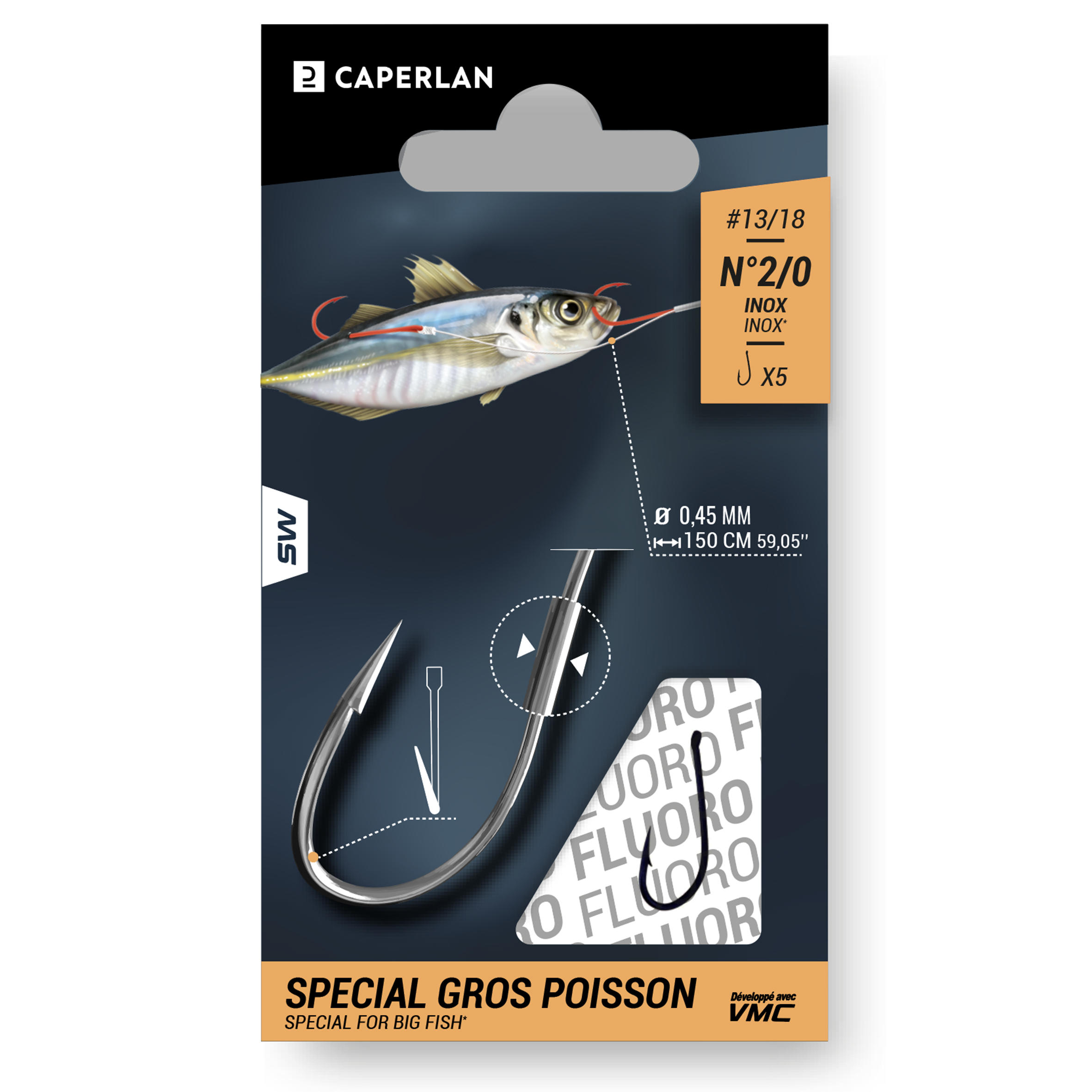 Sea fishing eyed hooks to line SN SPECIAL LARGE FISH 2/3