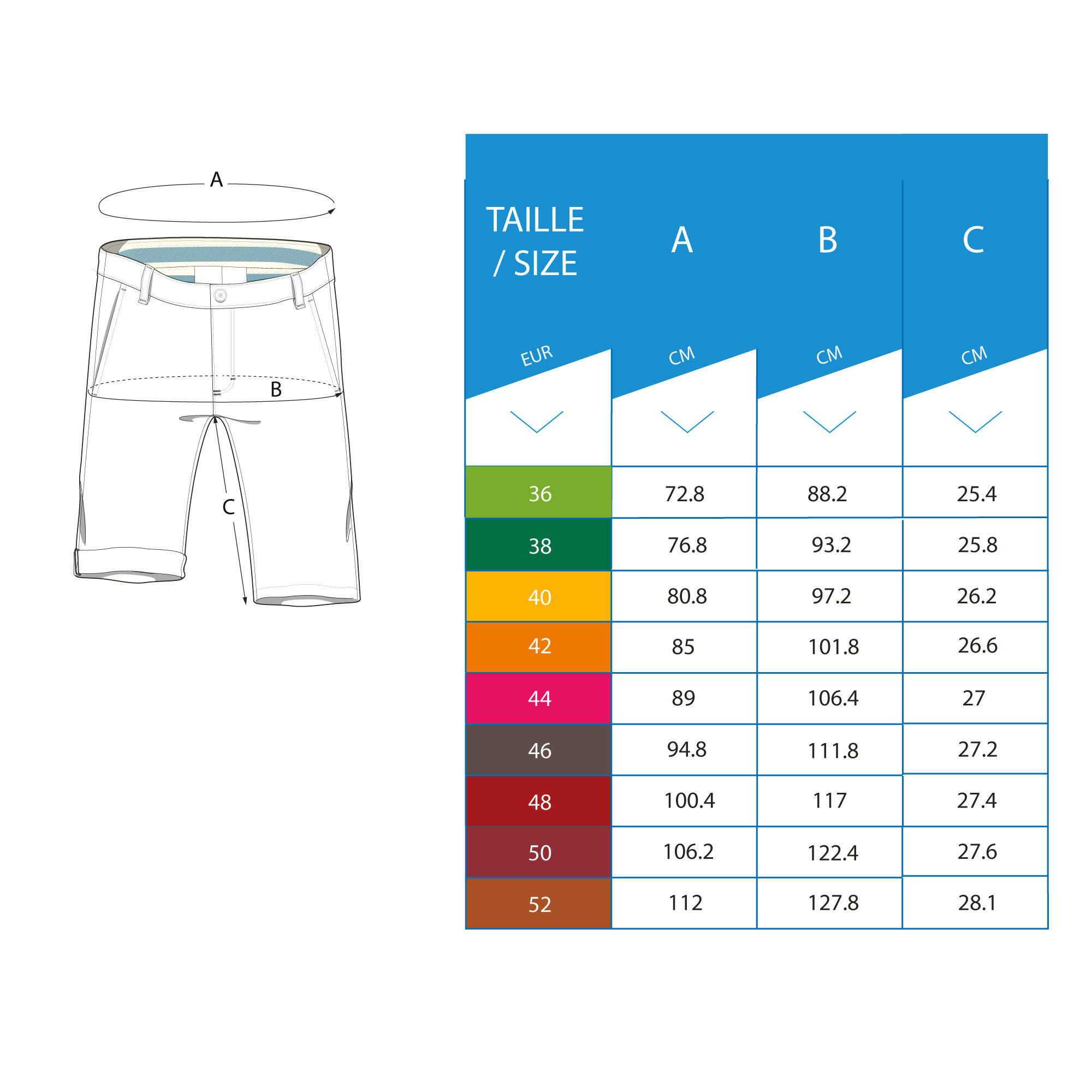 Men Golf Shorts MW500 Beige -  5