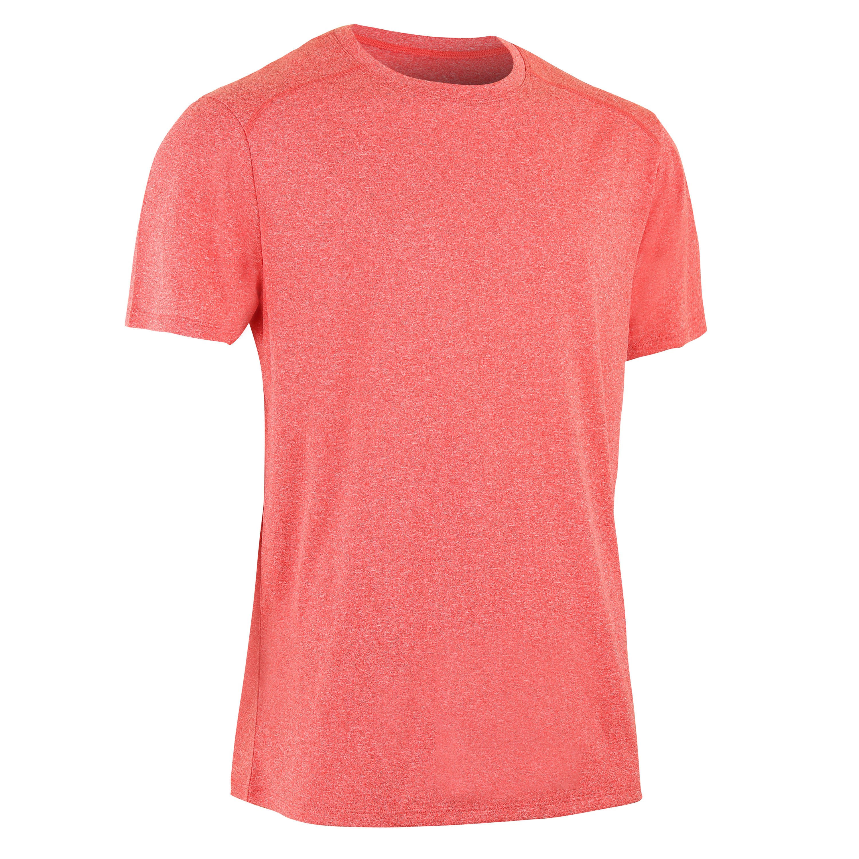Men's Crew Neck Breathable Essential Fitness T-Shirt - Light Red Marl 17/22