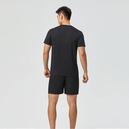 Men's Breathable Essential Fitness Crew Neck T-shirt - Black