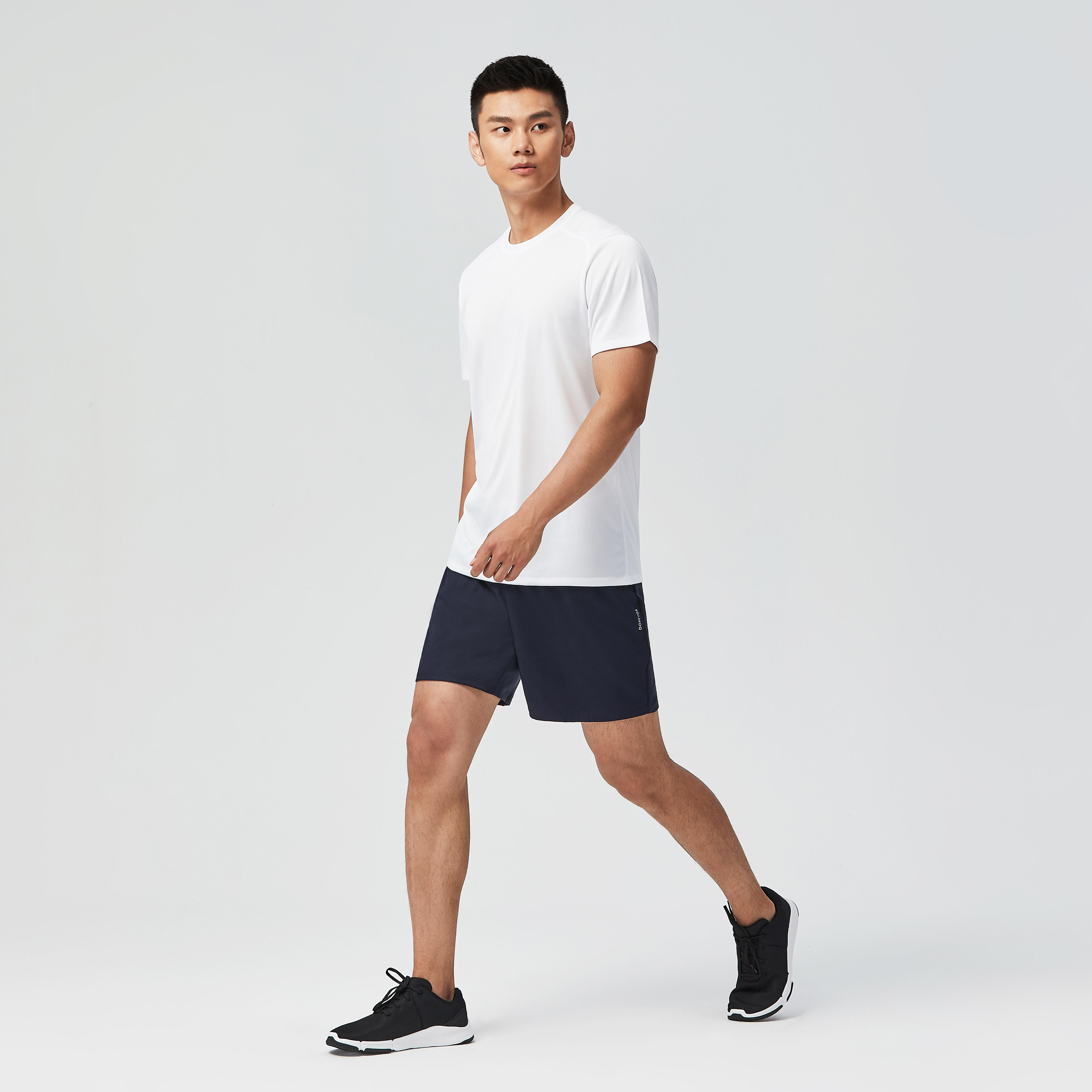 

Technical Fitness T-Shirt - Solid White -  By DOMYOS | Decathlon