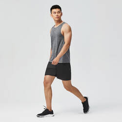 Men's Breathable Crew Neck Essential Collection Fitness Tank Top - Grey