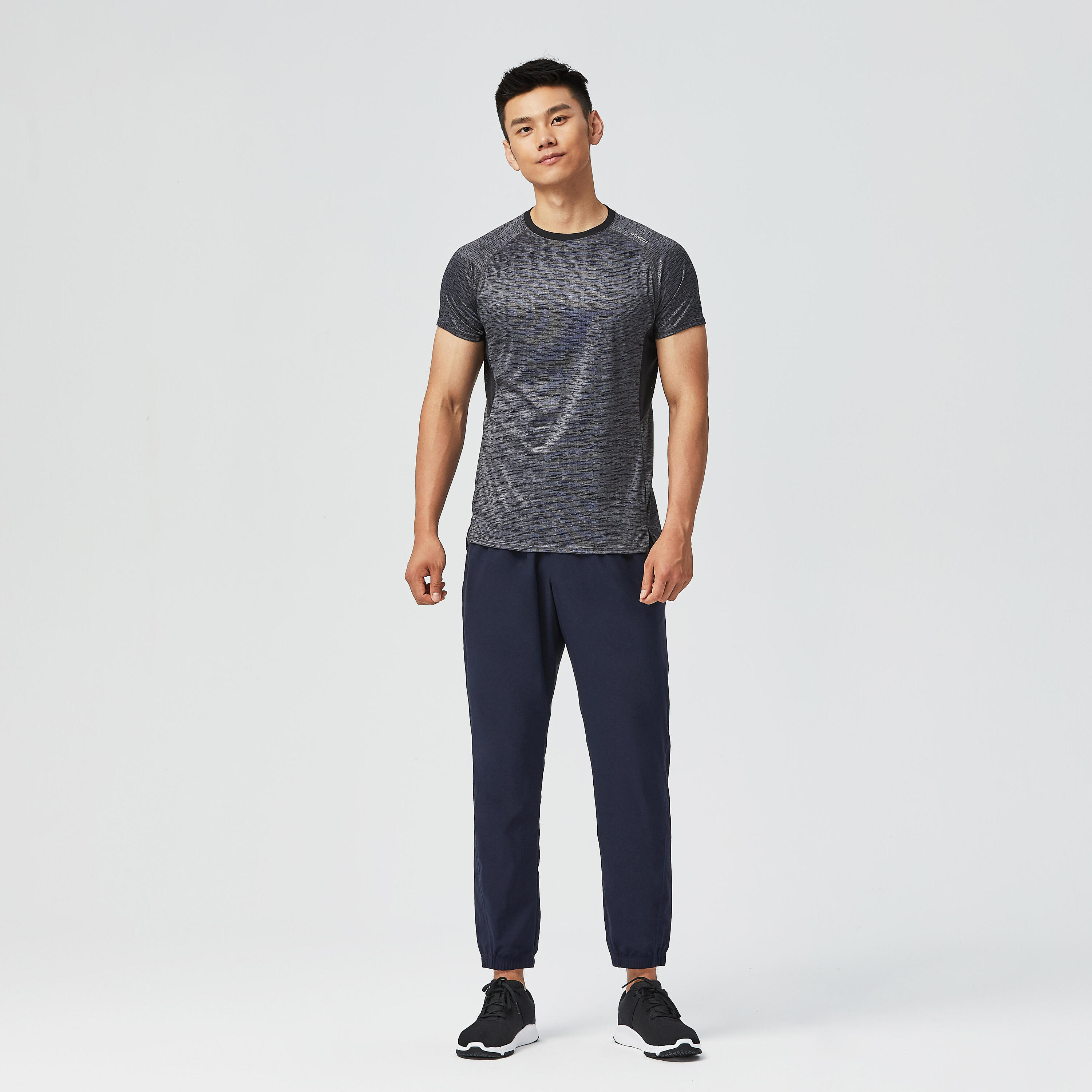 Cardio Fitness T-Shirt FTS 120 - Dark Blue Camo 6/7