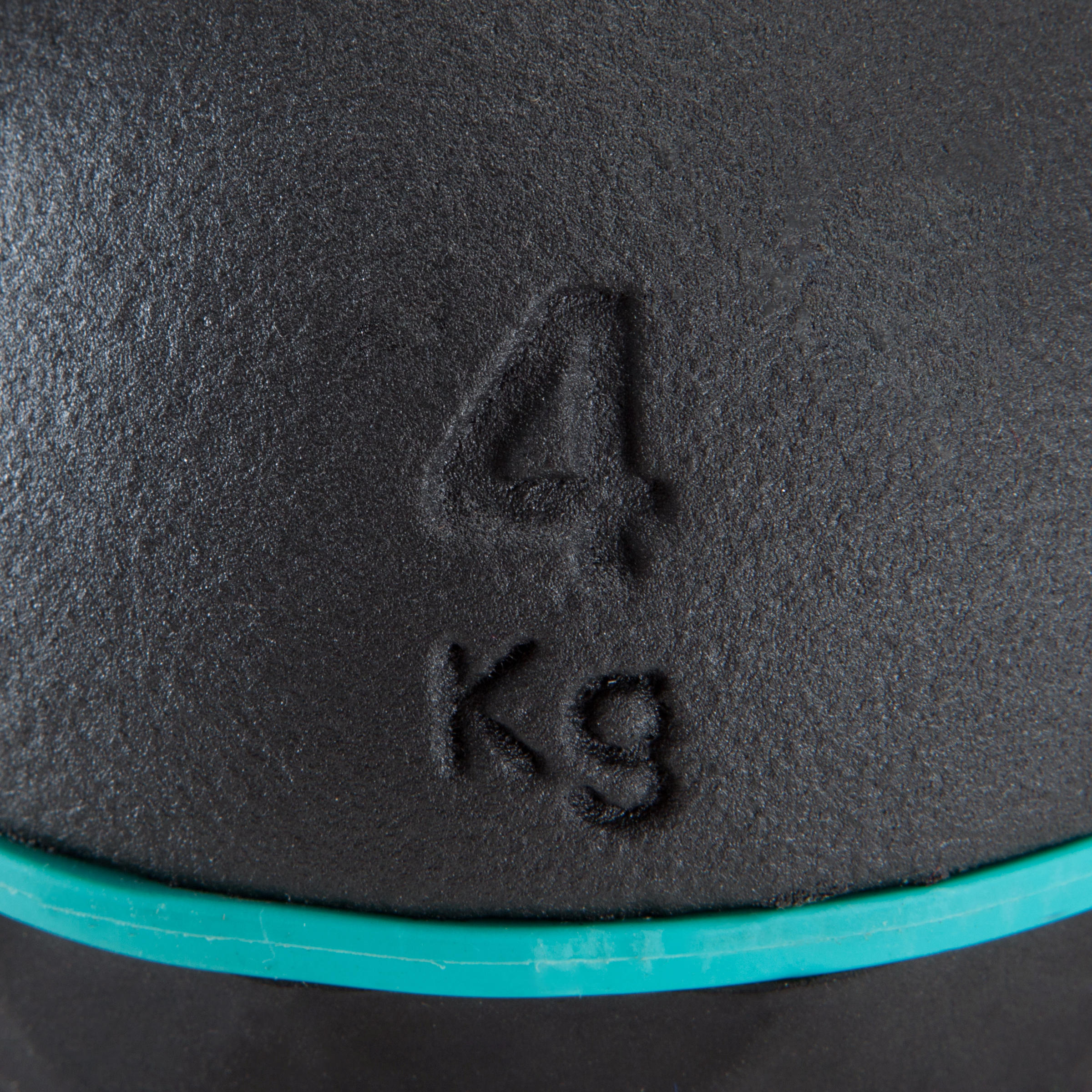 Cast Iron & Rubber Base Kettlebell - 4 kg 3/4