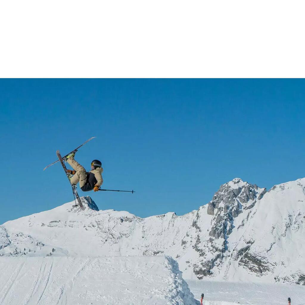 Adult/juniors ski and snowboard helmet - H-FS 300 – pink glitter
