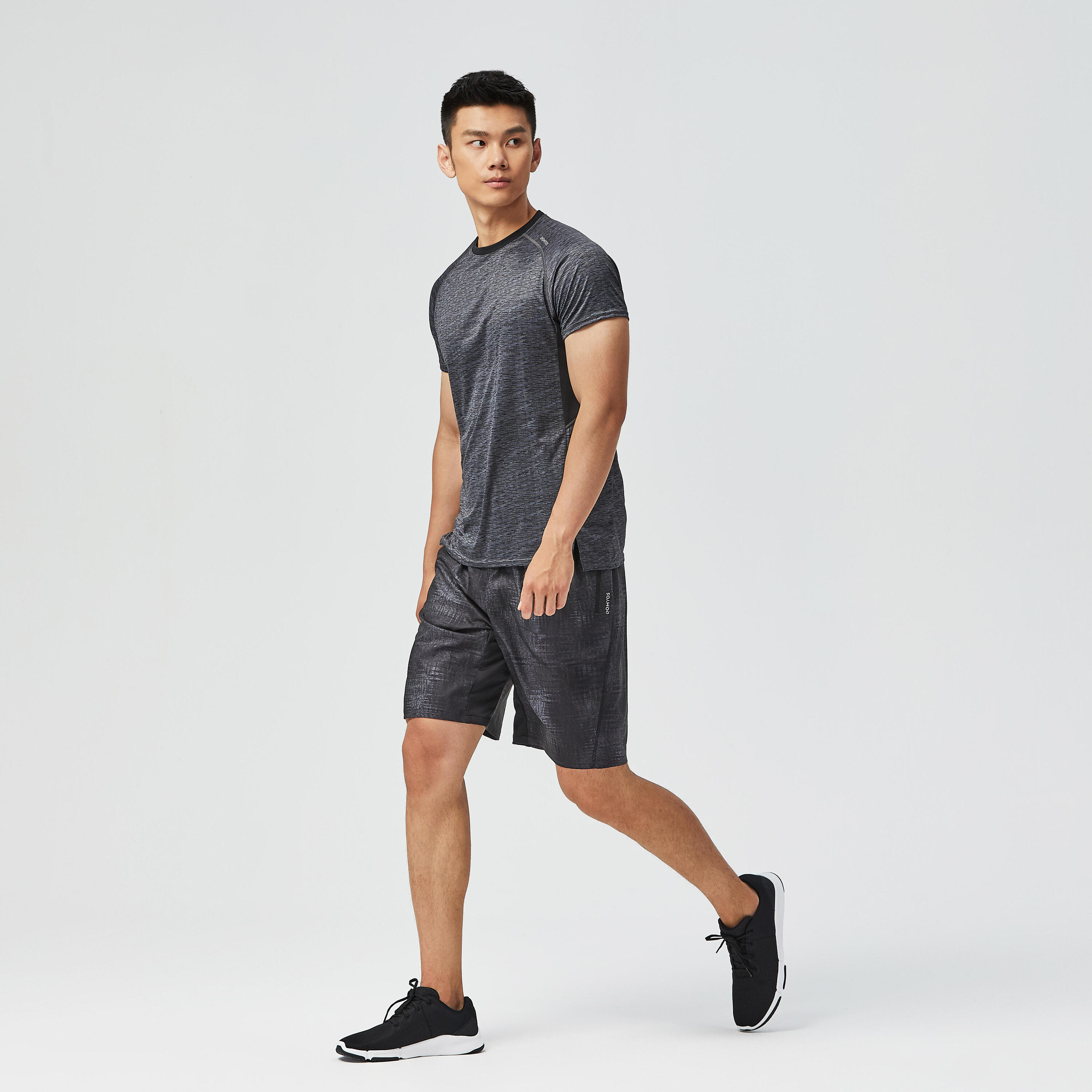 Cardio Fitness T-Shirt FTS 120 - Dark Blue Camo 2/7