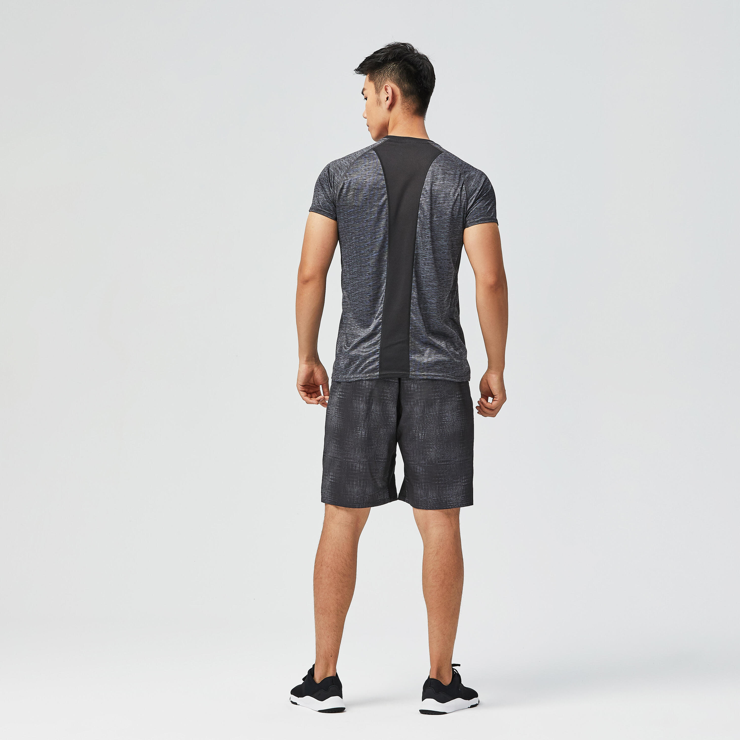 Cardio Fitness T-Shirt FTS 120 - Dark Blue Camo 3/7