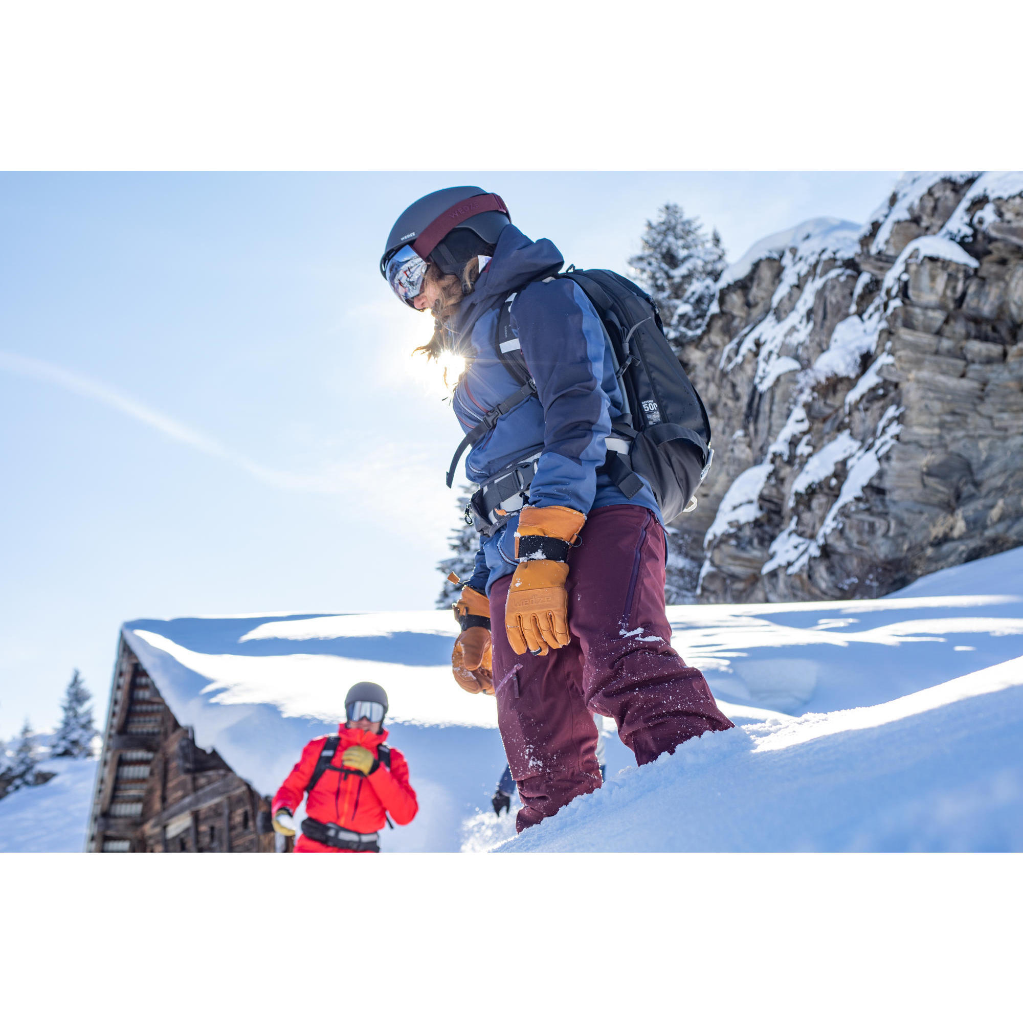 Veste de ski Freeride femme JKT SKI FR500 F Bleue WEDZE Decathlon