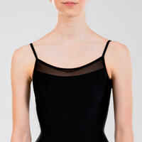 Girls' Ballet Camisole Leotard - Black