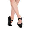 Stretch Canvas Split-Sole Demi-Pointe Ballet Shoes Size 7.5 to 8 - Black