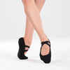 Women's Split-Sole Canvas Demi-Pointe Ballet Shoes - Black