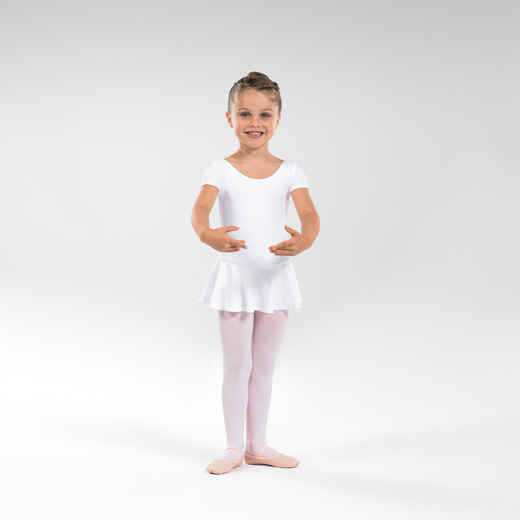 
      Dievčenský baletný trikot biely
  