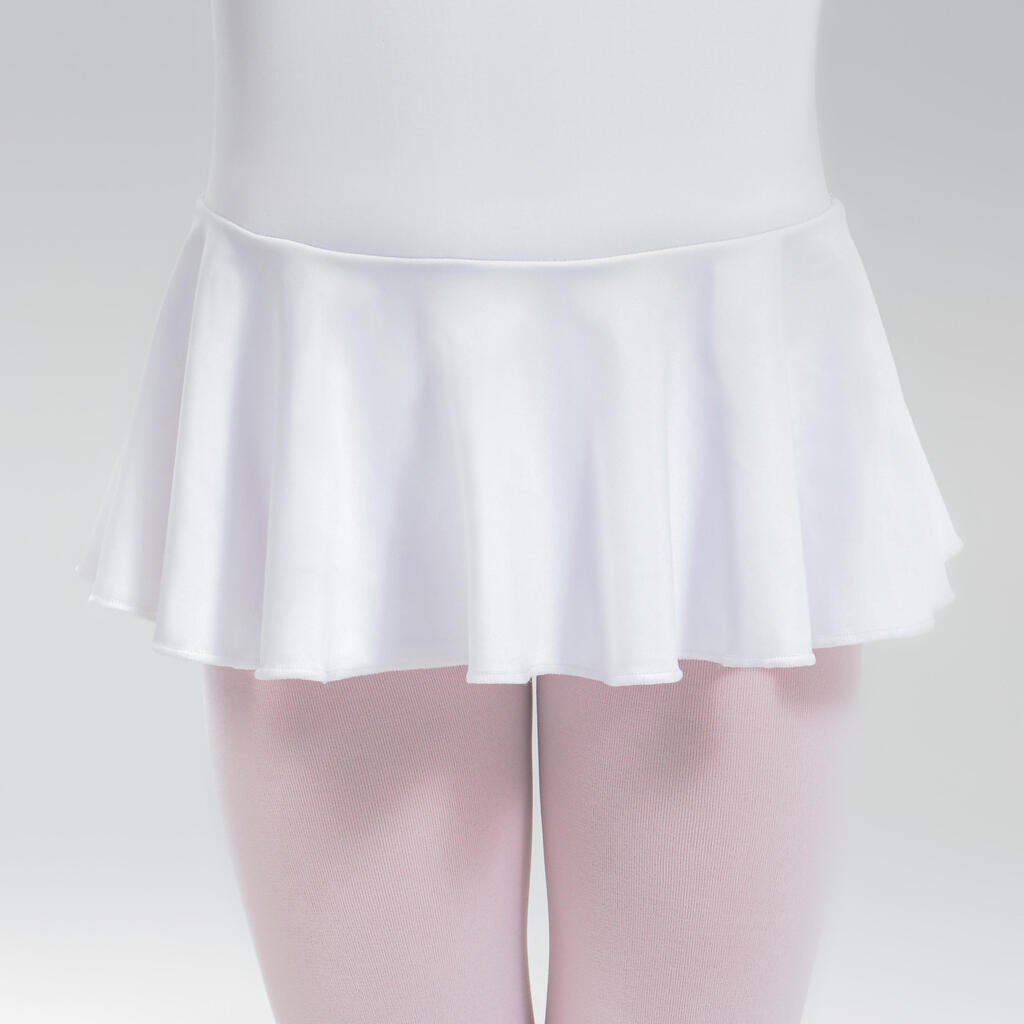 Dievčenský baletný trikot biely