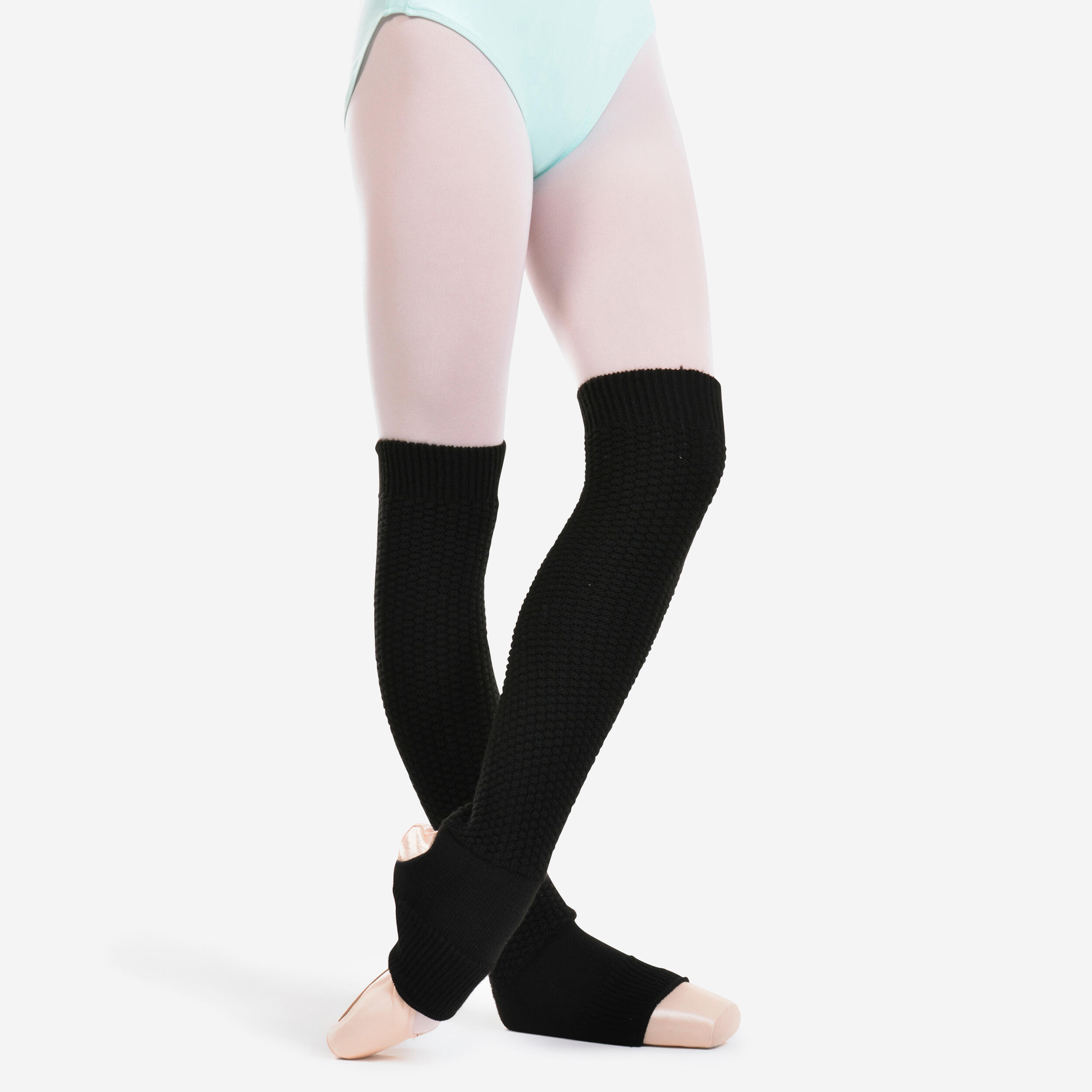 Women's Stirrup Leg Warmers - Black 