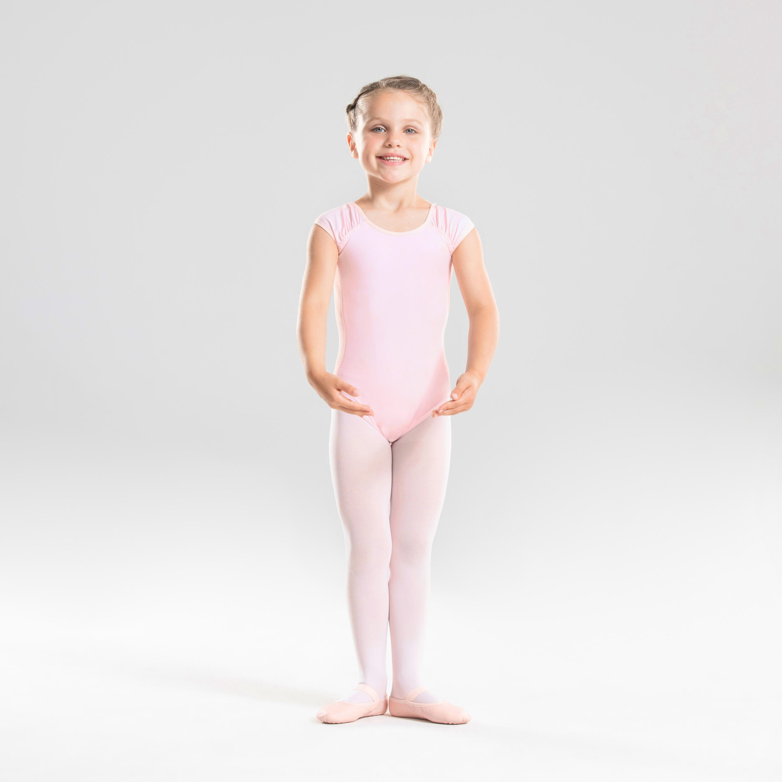 Ballet Short-Sleeved Leotard - Girls - Candyfloss - Starever - Decathlon