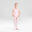 Dívčí baletní dres s krátkým rukávem světle růžový