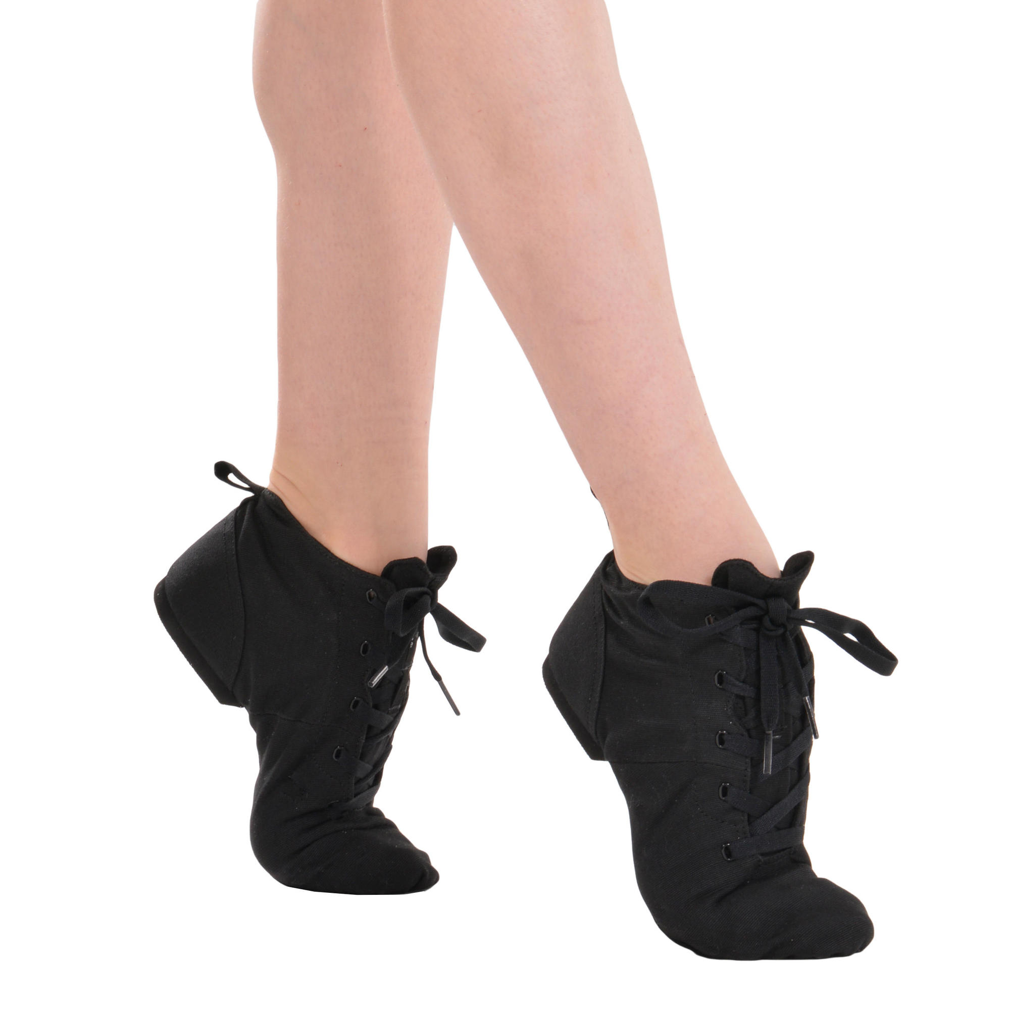 Canvas Modern Jazz Dance Ankle Boots Black Domyos by Decathlon