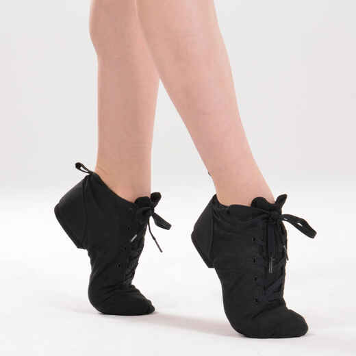 
      Canvas Modern Jazz Dance Ankle Boots - Slippers - Black
  