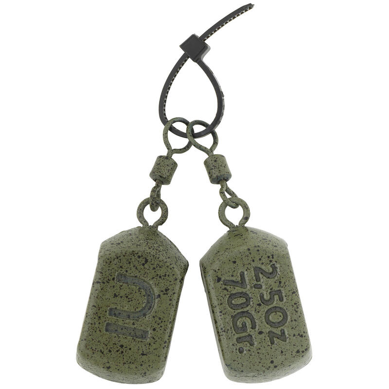 Plomos Carpfishing Cuadrados 70 g (x2)