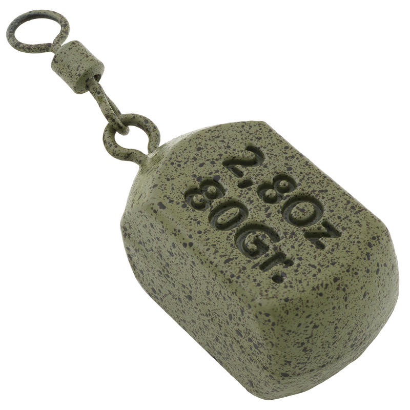Carp Fishing Square Weights 80g (x2)