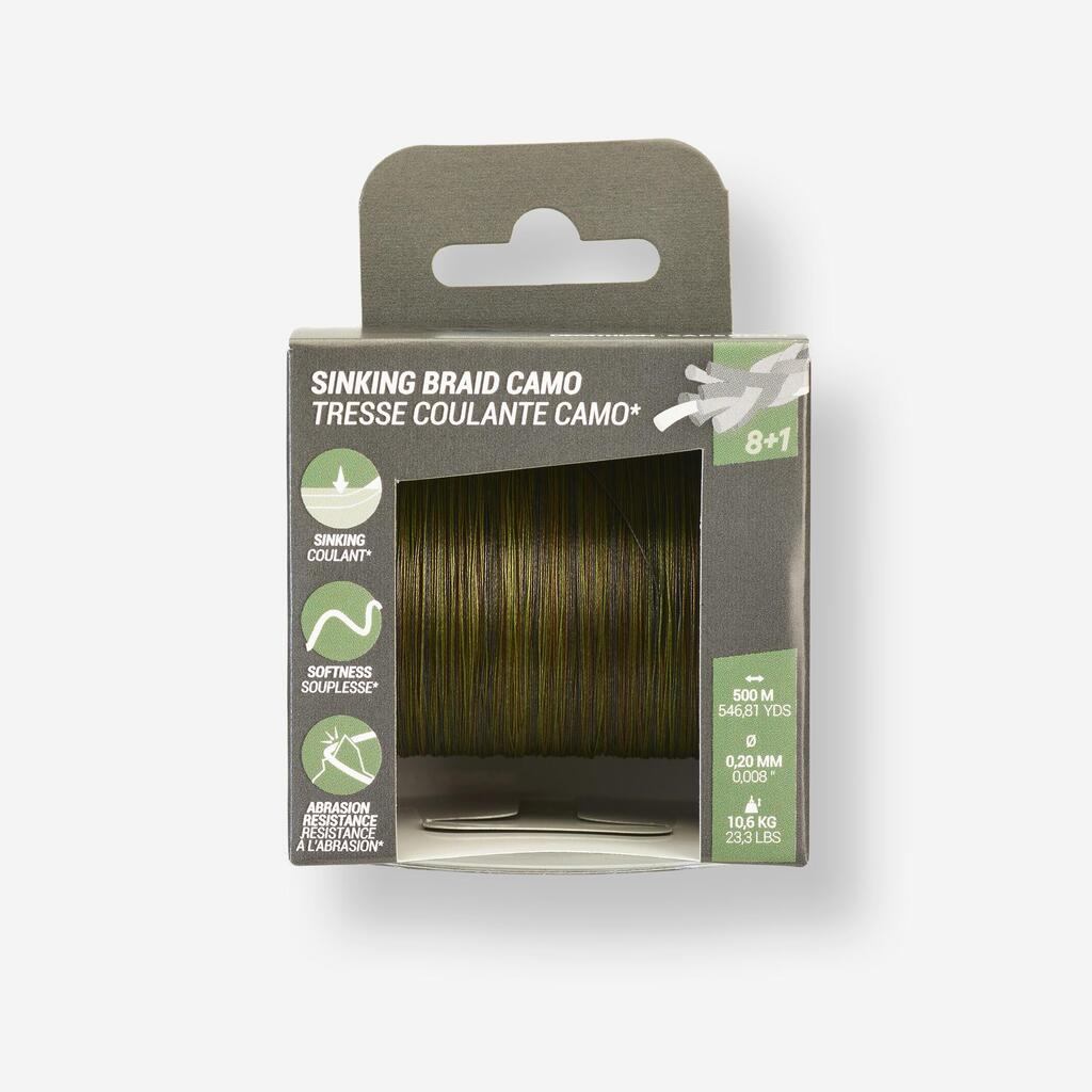 Carp fishing sinking braid 20/100 500 m