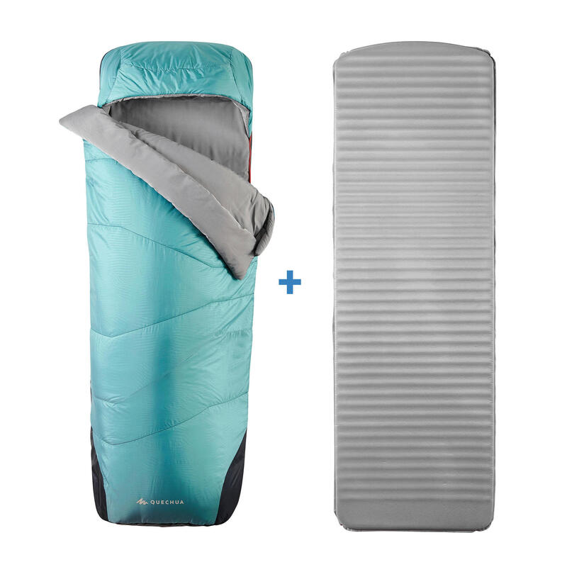 Saco de 5 ºC confort con aislante integrado Sleepin Bed MH500 L | Decathlon