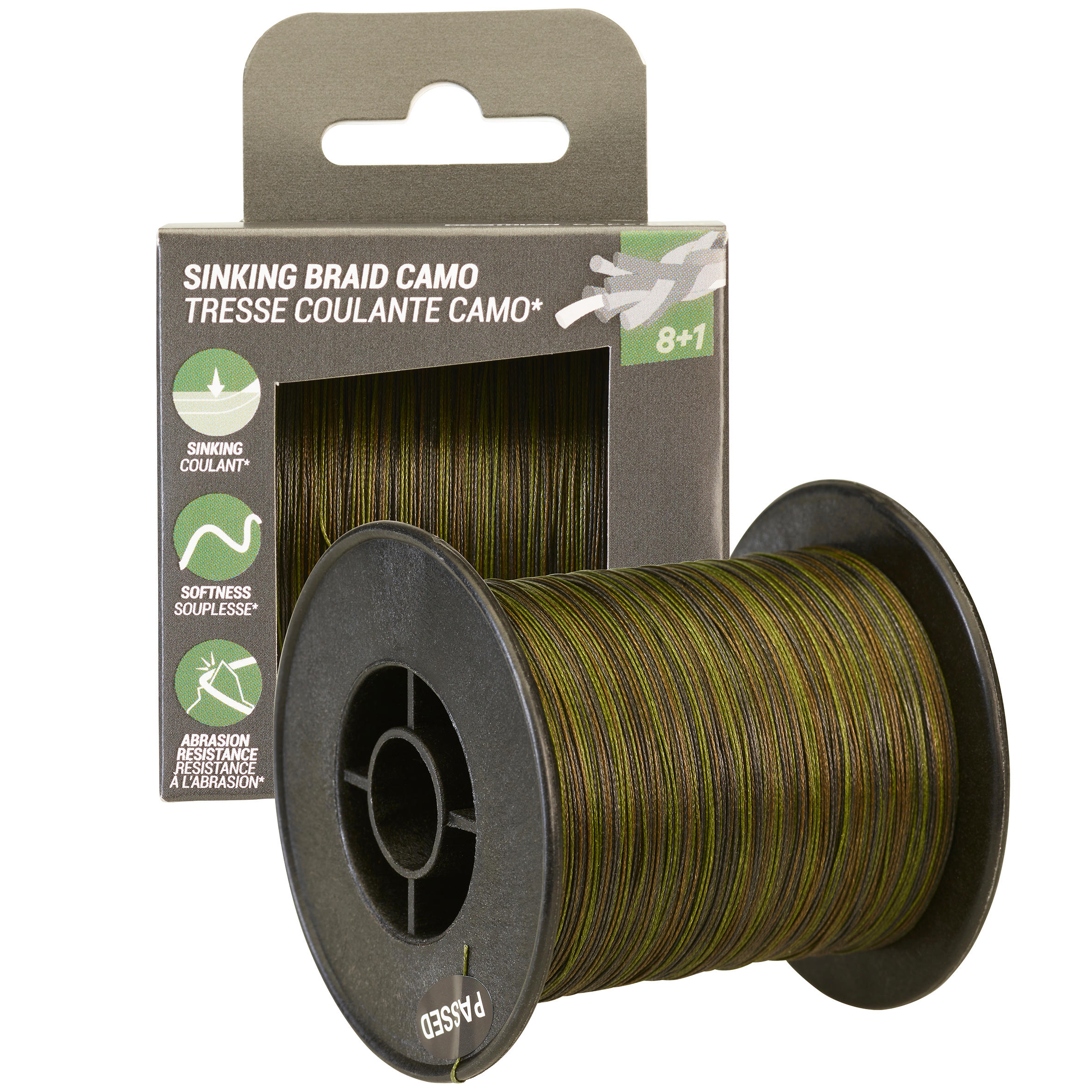 Carp Fishing Sinking Braid 35/100 350 m - CAPERLAN