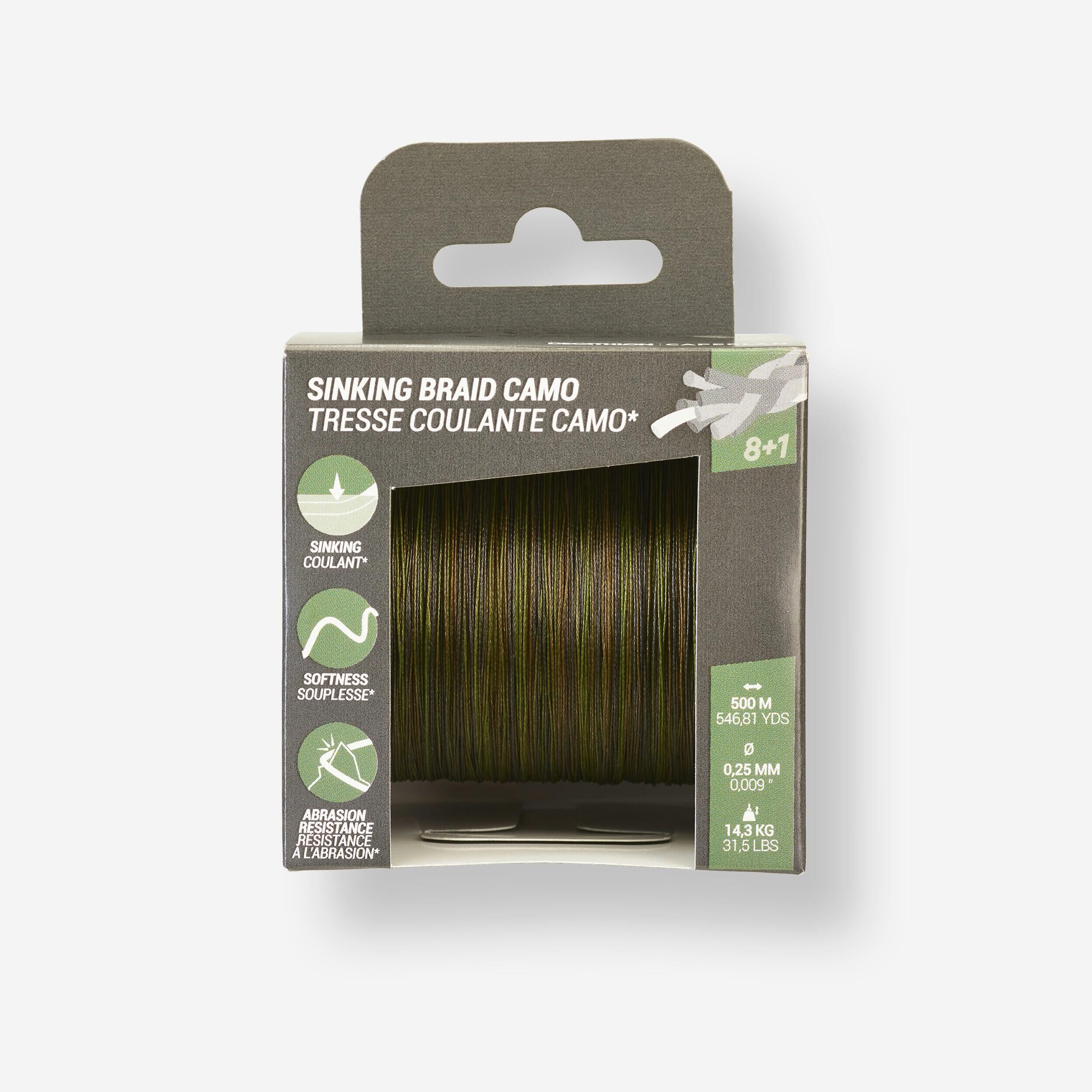 CAPERLAN Carp fishing sinking braid 25/100 500 m