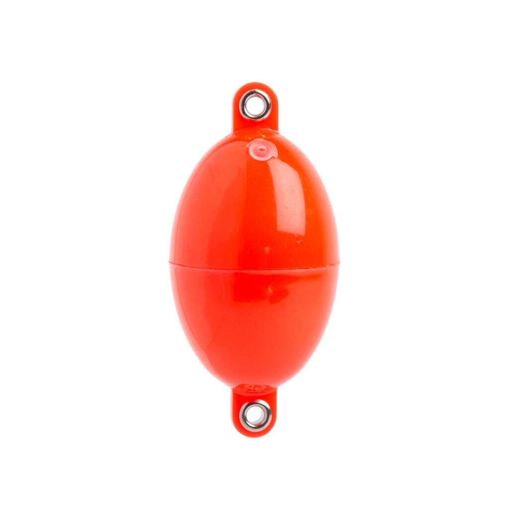 Burbuļa tipa pludiņš makšķerēšanai jūrā “Oval Buldo” nr. 5, sarkans, x3