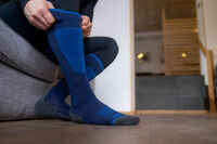 ADULT SKI SOCKS - 100 - NAVY BLUE