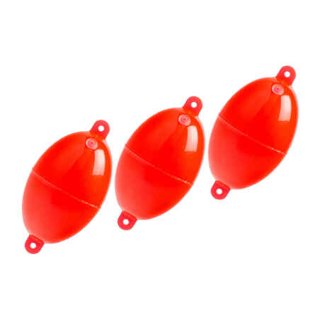 Oval Buldo N°4 x3 sea fishing bubble float red