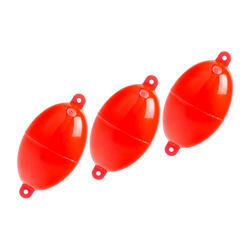 Ovalen buldo nr. 4 rood x3 zeevissen