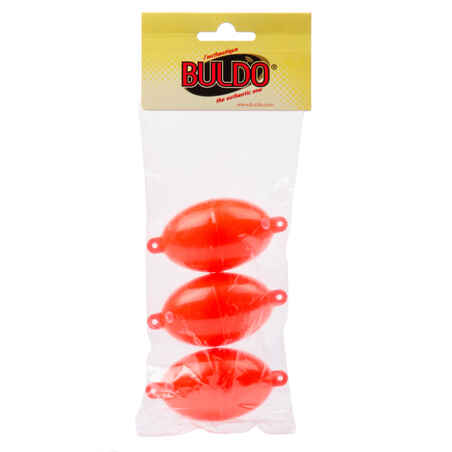 Oval Buldo N°4 x3 sea fishing bubble float red