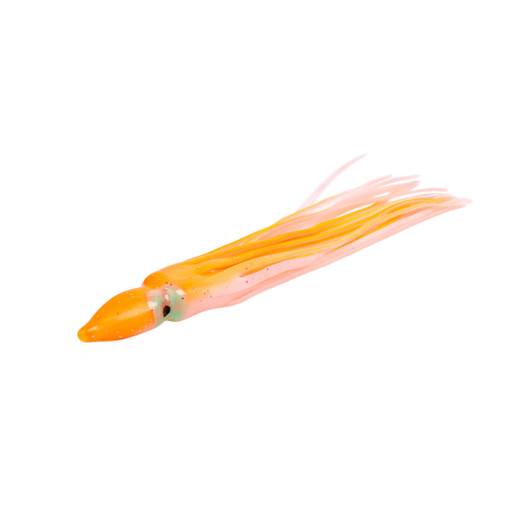 Octopus Lure 11cm x5 Sea Fishing - Orange