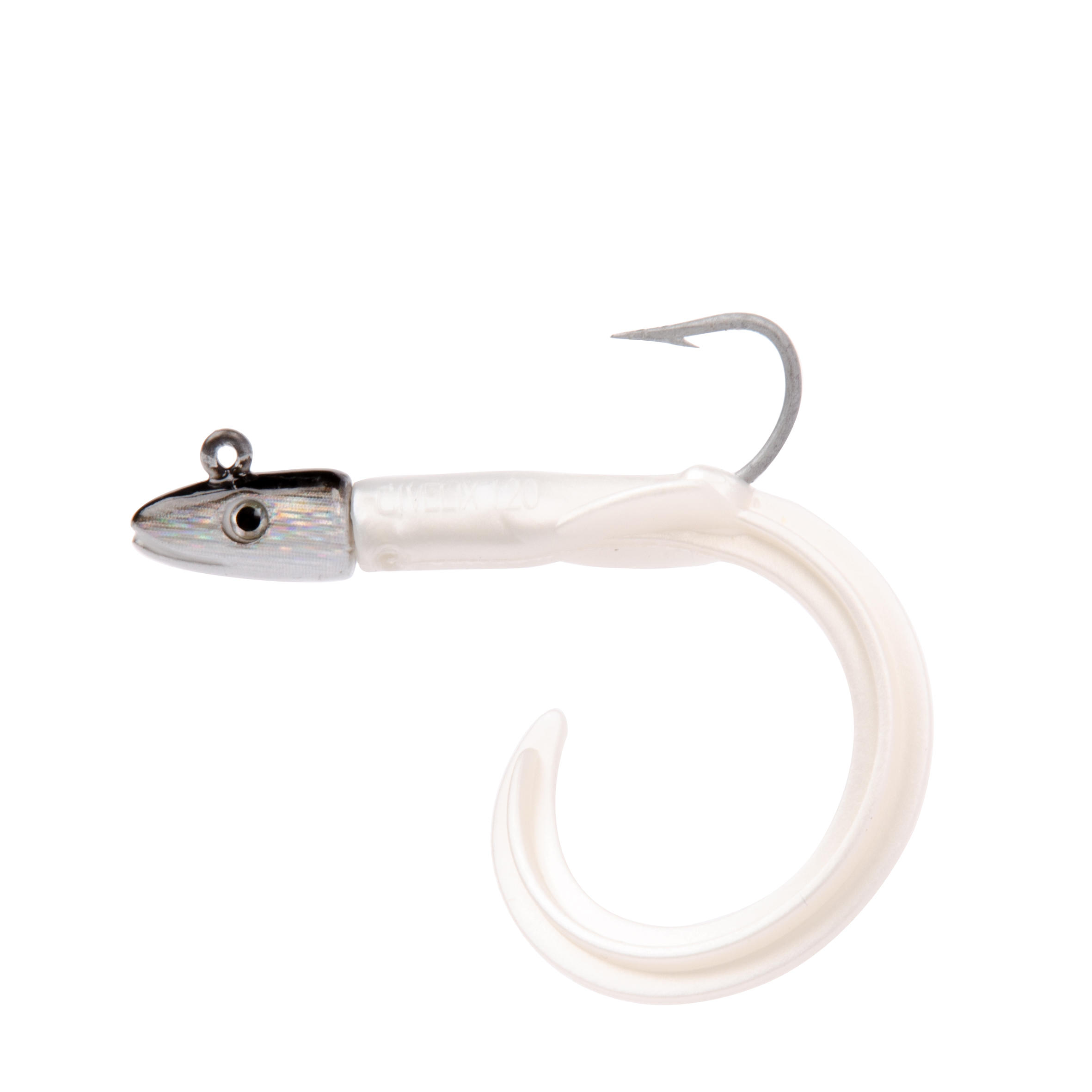 Civelix 12 cm 8g white x2 sea fishing soft lures 2/3