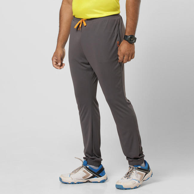 NEW MEN'S SLIM FIT CRICKET TRACKPANTS TPR 500, GREY