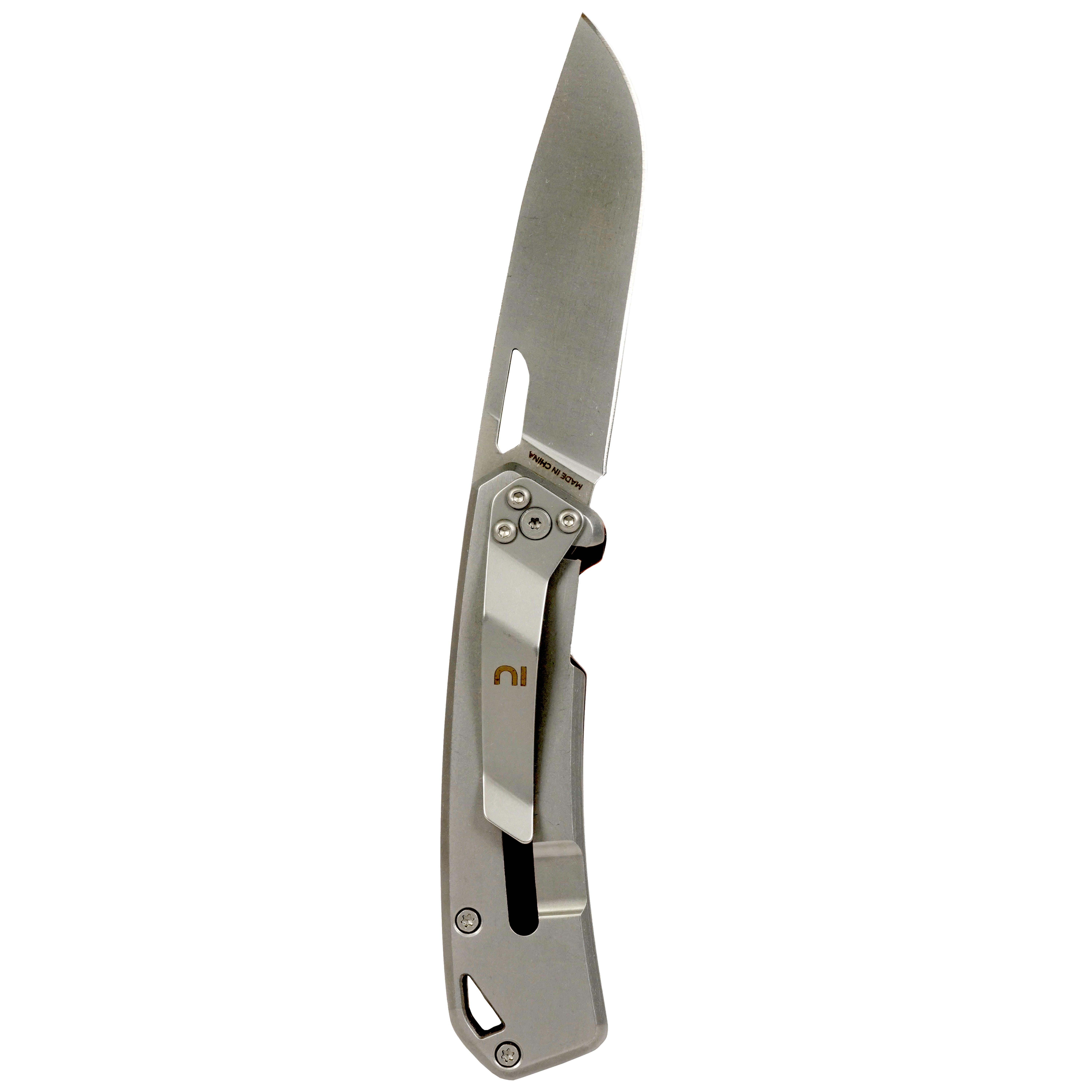 Hunting Axis 75 folding knife V2 black grip - SOLOGNAC