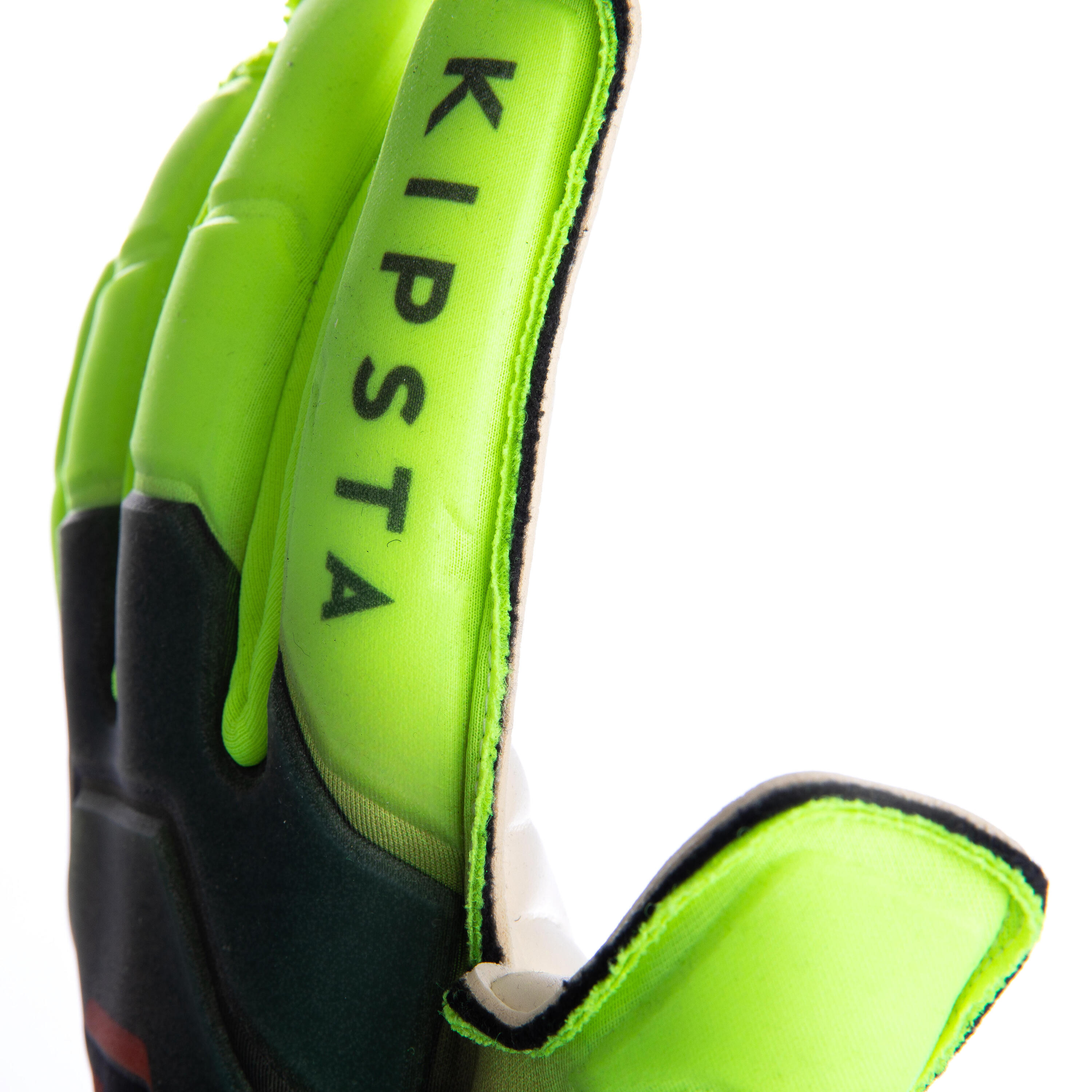 F900 Shielder Flat Seam Adult Football Goalkeeper Gloves - Black/Yellow 2/10