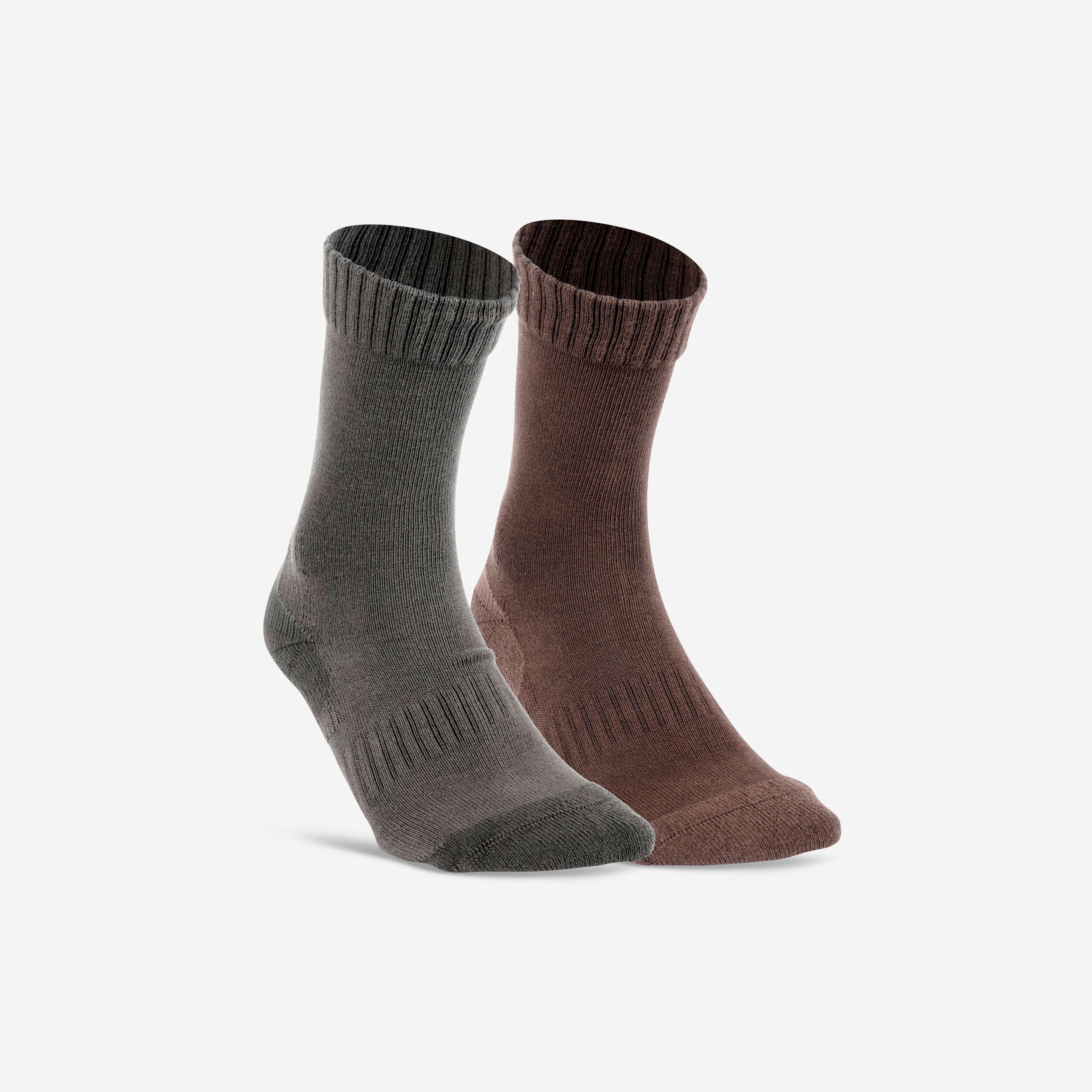 Women's Non-Slip Fitness Socks 500 - Grey DOMYOS