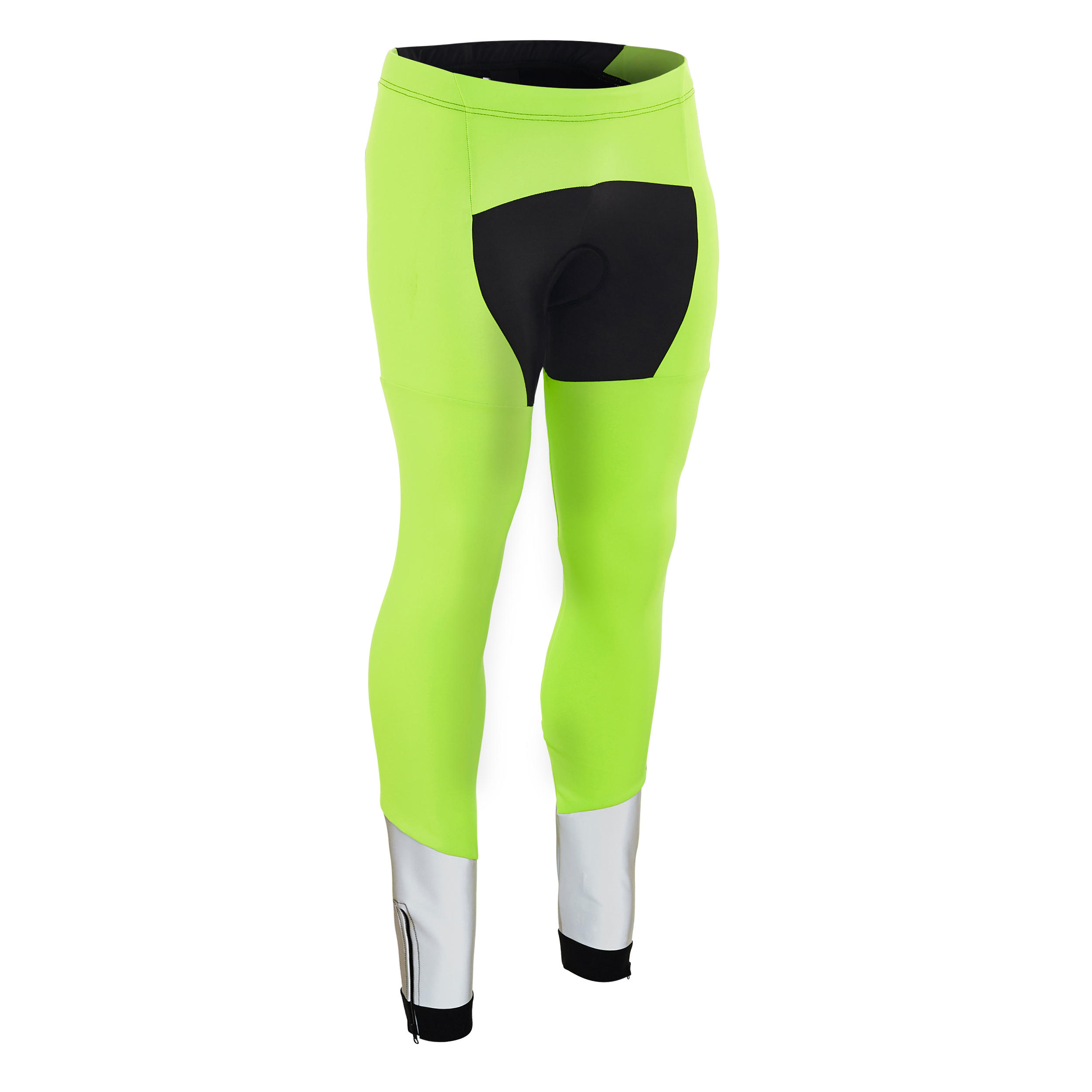 RC500 Hi-Vis Super Roubaix Warm Cycling Tights - EN1150 Yellow 1/4