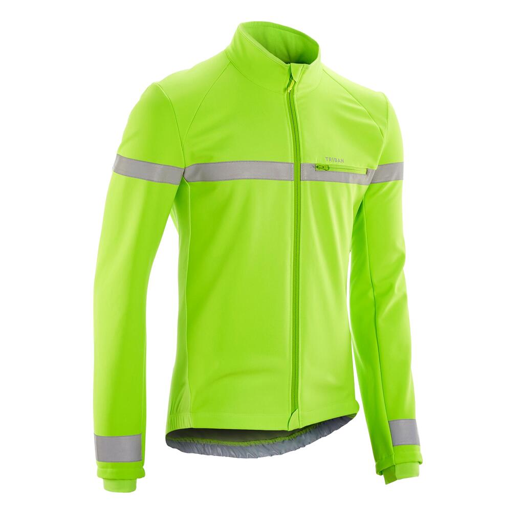 Men's Long-Sleeved Road Cycling Winter Jacket RC 500 EN1150