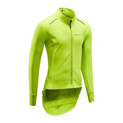 
      Men's Long-Sleeved Road Cycling Winter Jacket Racer - Yellow
  