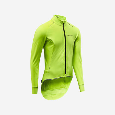CHAQUETA DE CICLISMO INVIERNO HOMBRE TIEMPO MUY FRÍO VAN RYSEL RCR XTREM AMARILL