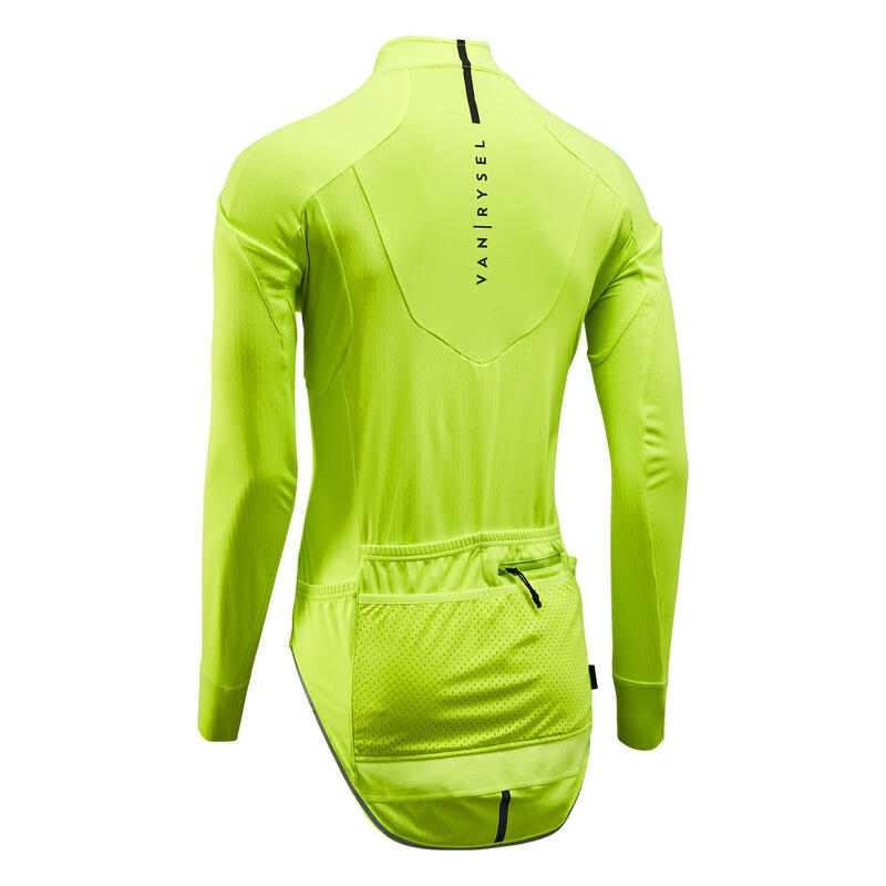 CASACO DE INVERNO DE BICICLETA DE ESTRADA HOMEM RACER AMARELO