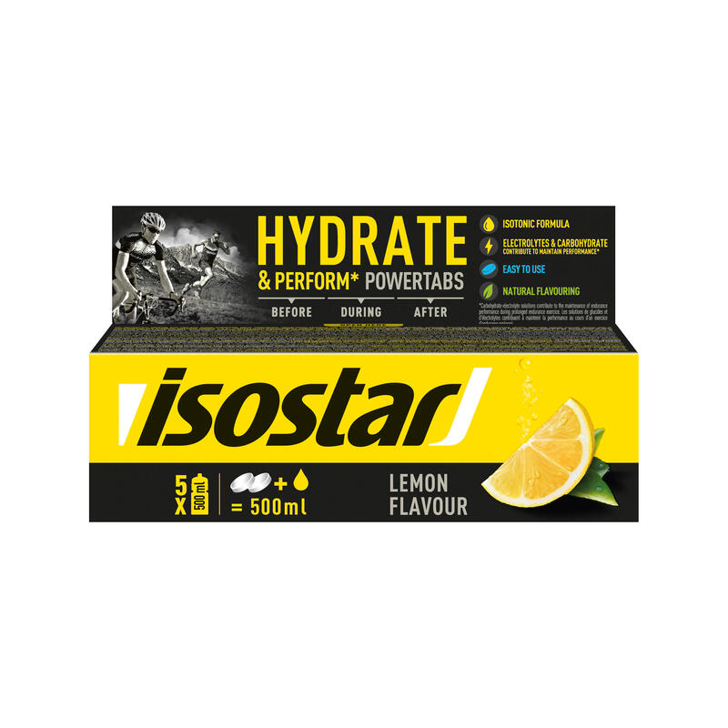 Tablete Băutură Izotonică Powertabs Lămâie 10x12g