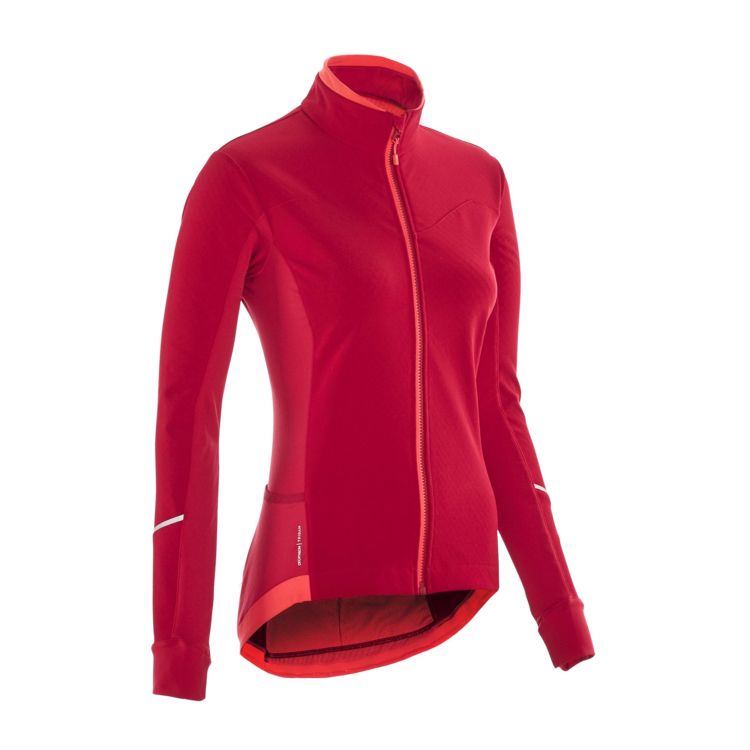 WOMEN'S 500 ROAD JACKET RASPBERRY