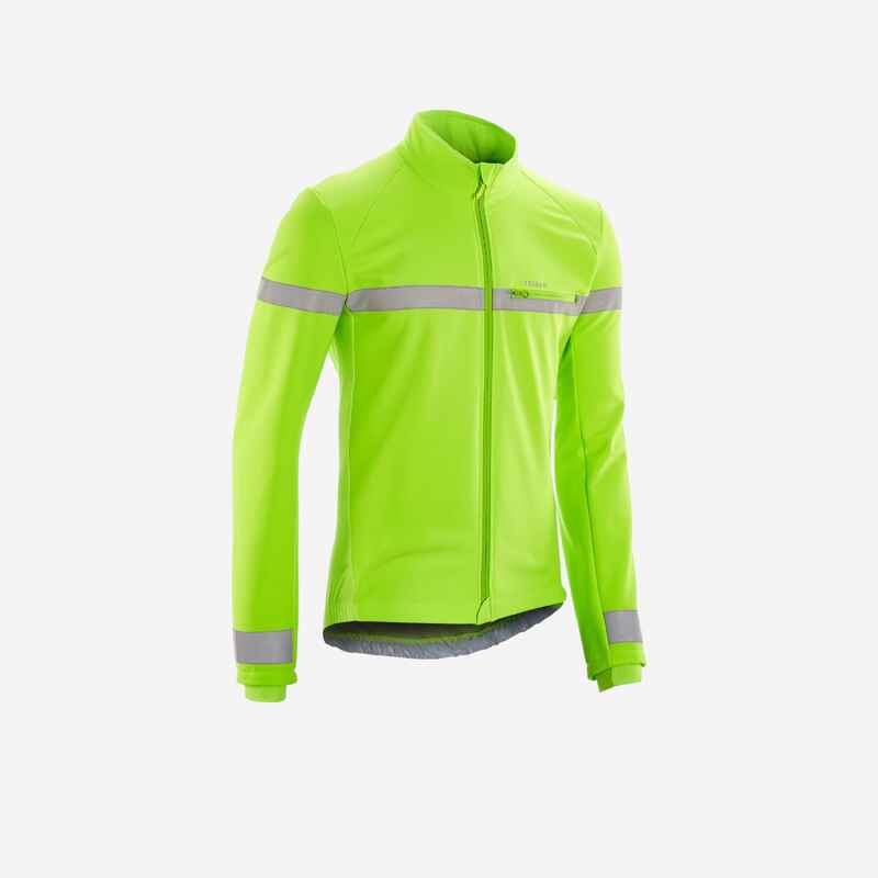 Winterjacke Rennrad langarm RC120 sichtbar EN1150 Herren neongelb Winterjacke Rennrad langarm RC120 sichtbar EN1150 Herren neongelb