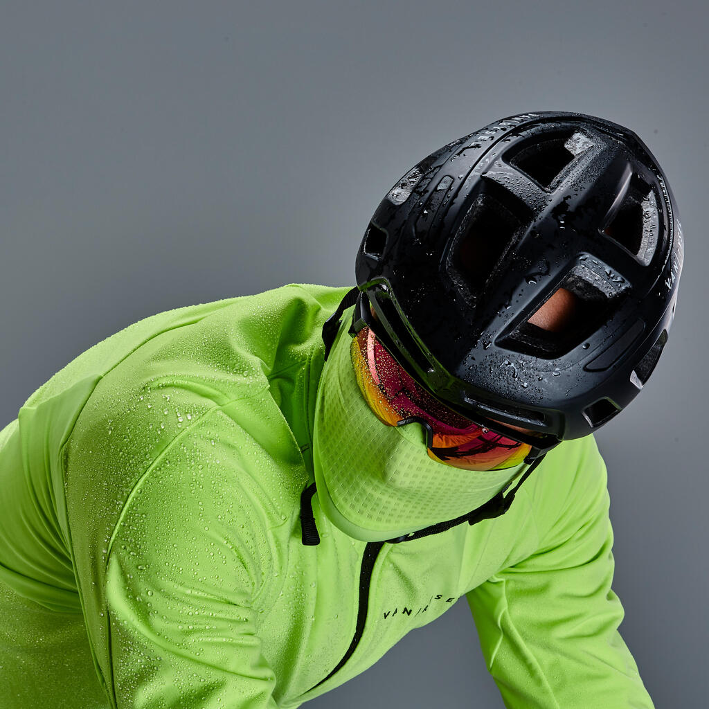 Men's Long-Sleeved Road Cycling Winter Jacket Racer Extreme - Yellow