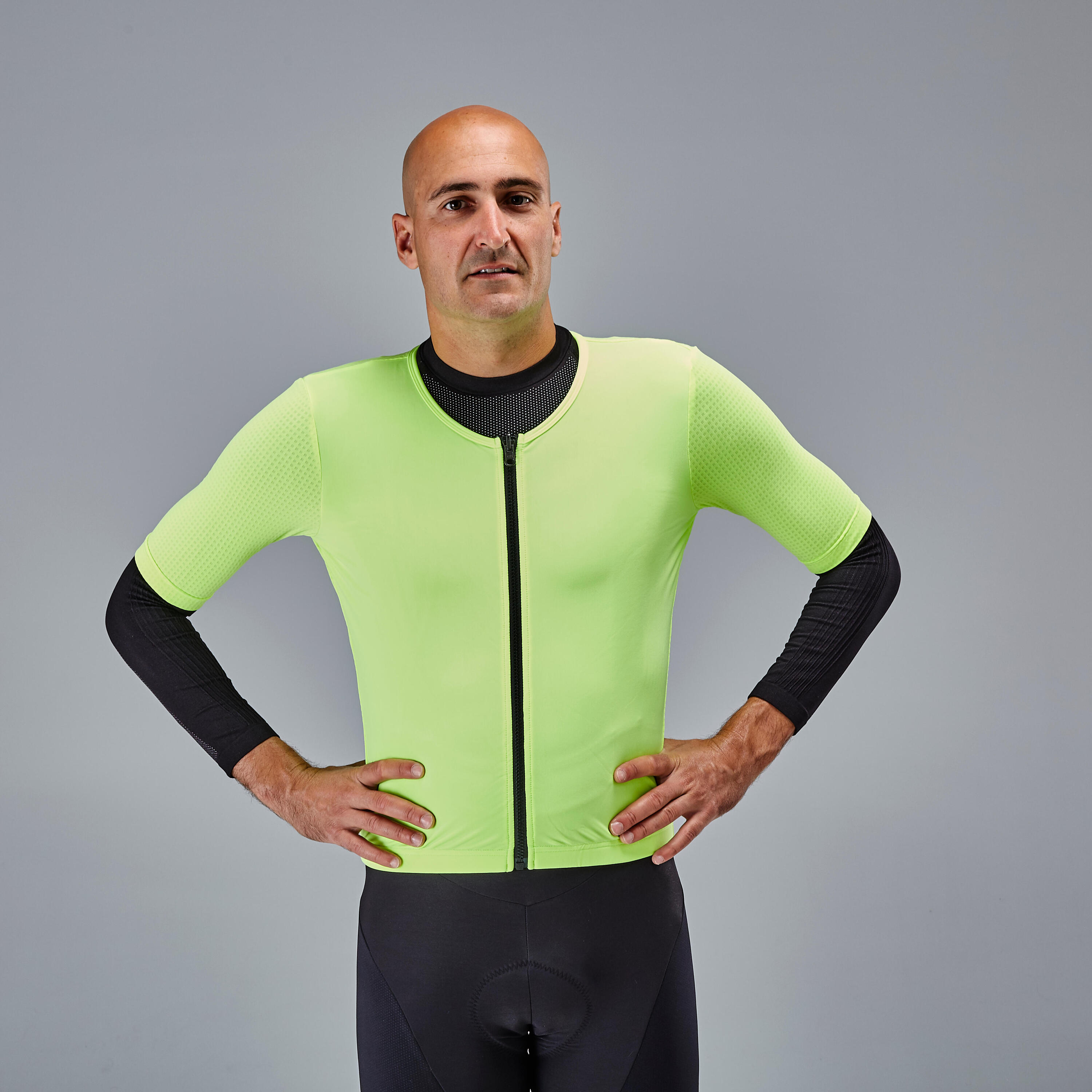 Fahrradjacke Rennrad Winter Herren RCR Racer Extreme gelb 10/16